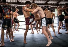 Muay Thai Training at Island in Thailand for Workout Muay Thai Training