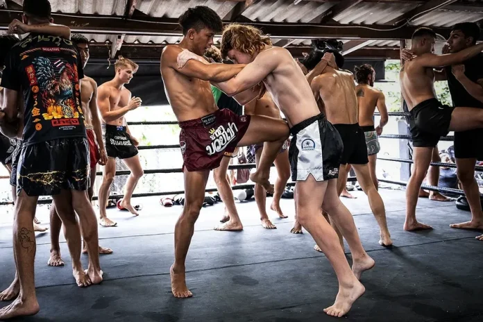 Muay Thai Training at Island in Thailand for Workout Muay Thai Training